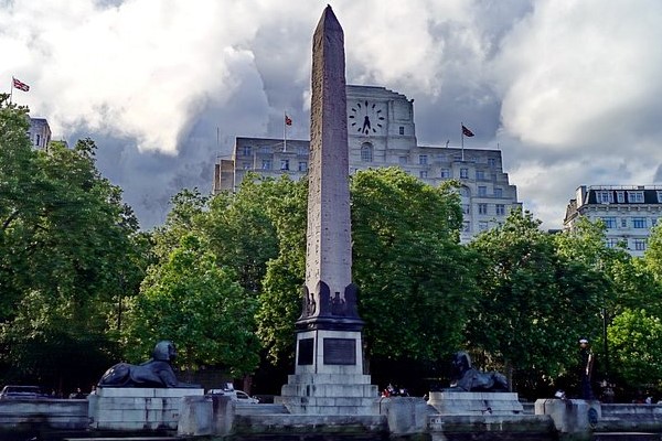 Cleopatra's Needle sculptures in London