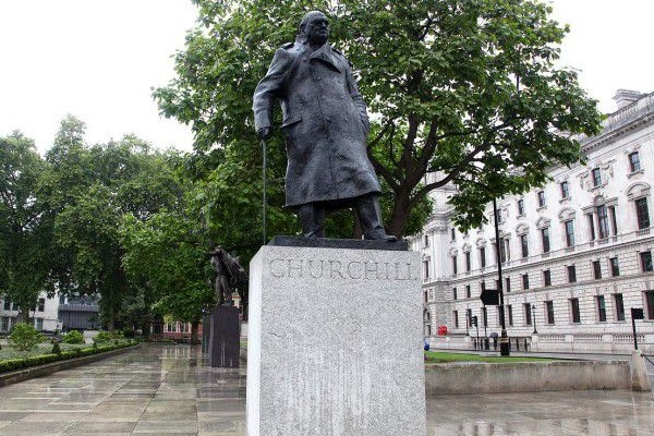 Sir Winston Churchill statue sculptures in London